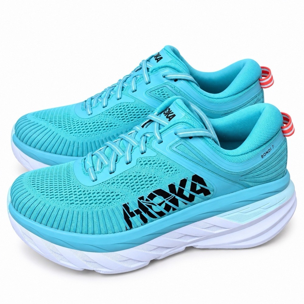 HOKA Bondi 7 Aquarelle Eggshell Blue 1110519-AEBL Women's Size 9 Running Shoes